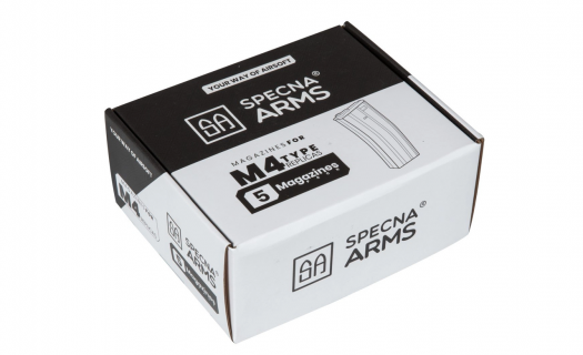 Specna Arms Hi-Cap 300 BB Magazines for M4/M16 (5pcs) / Black