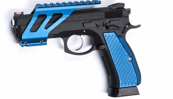 ASG CZ SP-01 Shadow Aluminium Grip Shells - Blue