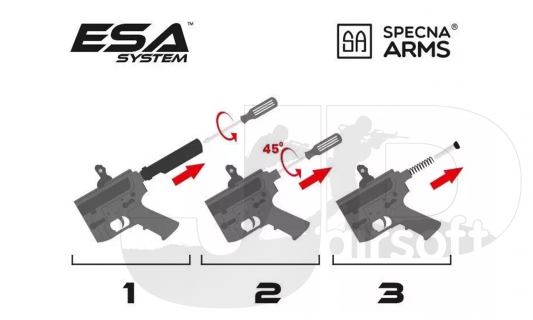 Specna Arms Daniel Defense® MK18 SA-E19 EDGE™ Kestrel™ ETU / Black