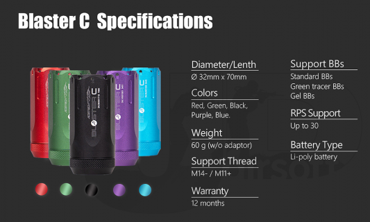 Acetech Blaster C Tracer Unit / Green