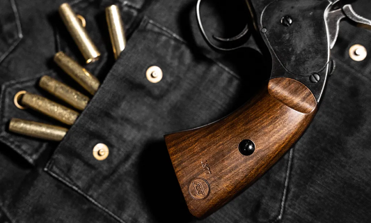 ASG Schofield 6" Revolver - .177 / Black w/ Wood Effect Grips