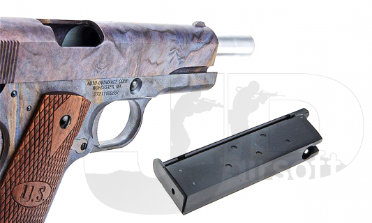 Cybergun Colt Licensed Auto-Ordnance 1911 Marble & Wood Grip (C12)