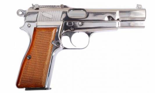 WE Browning Hi-Power Silver