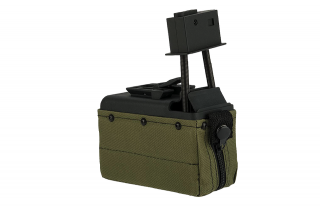 Cybergun 1500rd Canvas Mag for M249 / MK46 / Ranger Green