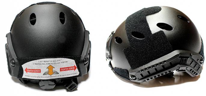 Nuprol FAST Railed Helmet - Black