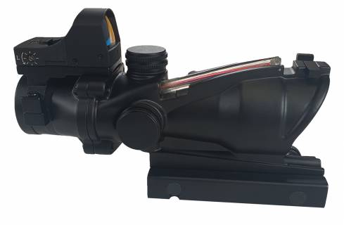 Theta Optics&trade; Red Fiber 4&times;32C scope + Micro