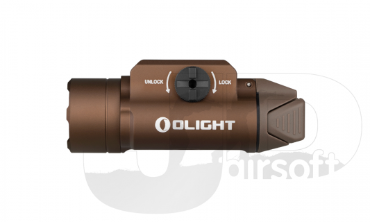 Olight PL-3R Valkyrie Rechargeable Rail Mounted Tactical Light / Desert Tan