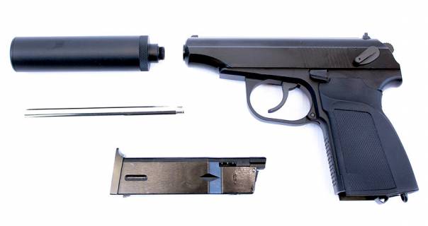 WE Makarov 654K with Silencer (Black)