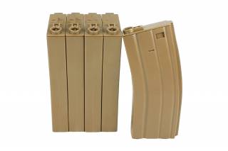 Specna Arms 140rd Magazine Set (5pcs) / Tan