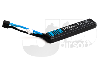 Titan Power 7.4v 25C 1000mah LiPo Stick Battery / Deans