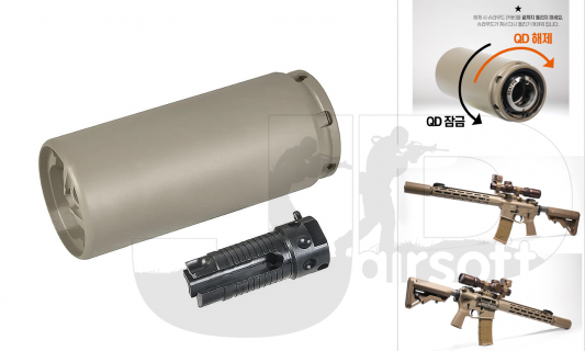 VFC KAC QDC QD Suppressor /w Flash Hider (VFC L403 / KS-1 GBB Series)