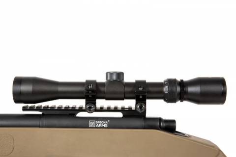 Specna Arms SA-S03 CORE&trade; Sniper Rifle /w Scope & Bipod / Tan