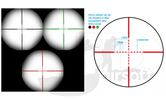 Firefield Barrage 2.5-10x40 Riflescope