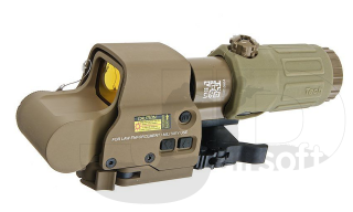 Holy Warrior HWS EXPS3 Weapon Red Dot Sight w/ G33 Scope / Dark Earth