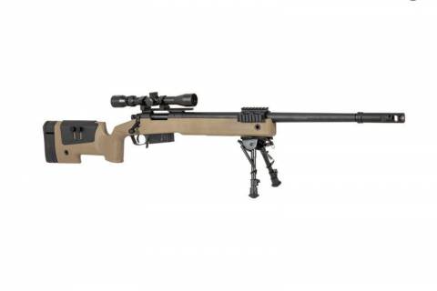 Specna Arms SA-S03 CORE&trade; Sniper Rifle /w Scope & Bipod / Tan