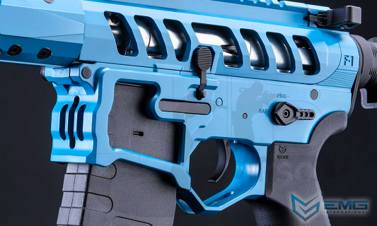 EMG F-1 Firearms PDW AEG w/ eSE Electronic Trigger (Blue)