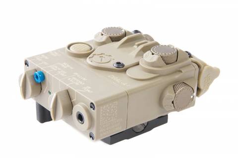 GK Tactical PEQ15 DBAL-A2 IR / Red Laser Module / Tan