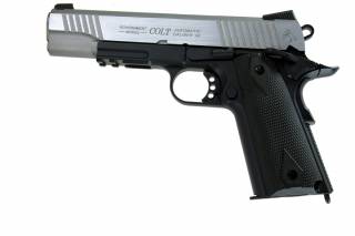 Cybergun Colt 1911 Rail Gun Dual Tone Silver