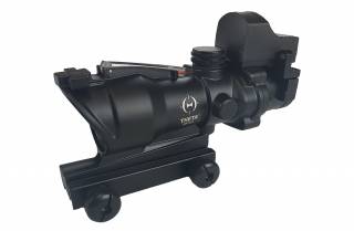 Theta Optics&trade; Red Fiber 4&times;32C scope + Micro