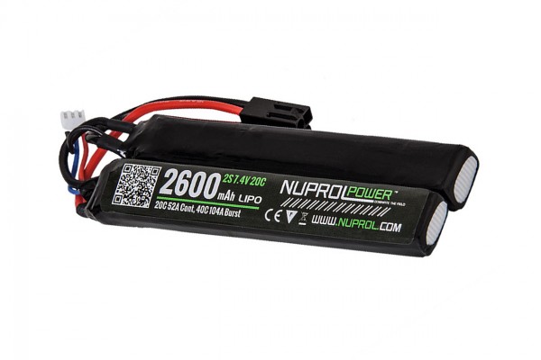 NP Power 7.4v 2600mAh Lipo Split