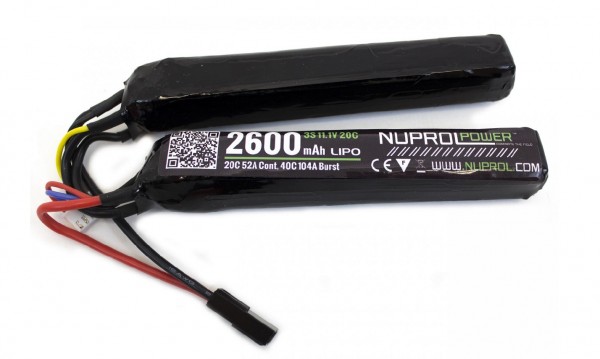 Nuprol 11.1v 2600mAh 20C Split Lipo
