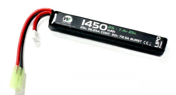 WE 7.4v 1450mAh 25C Lipo Battery