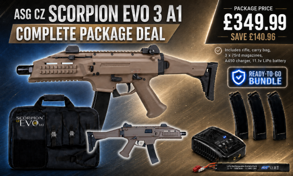 ASG CZ Scorpion Evo 3 A1 Package Deal /FDE
