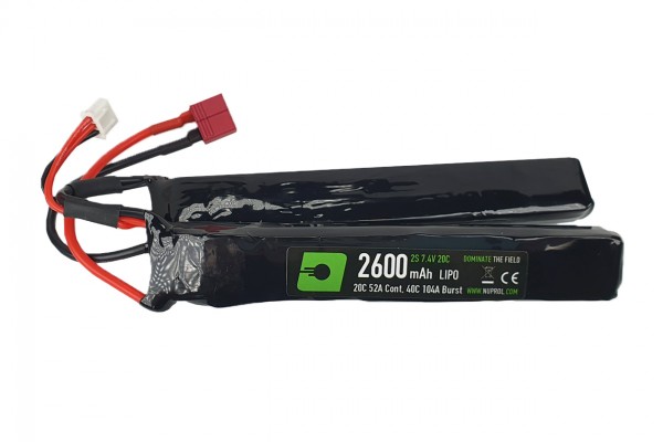 NP Power 7.4v 2600mAh Lipo Split / Deans