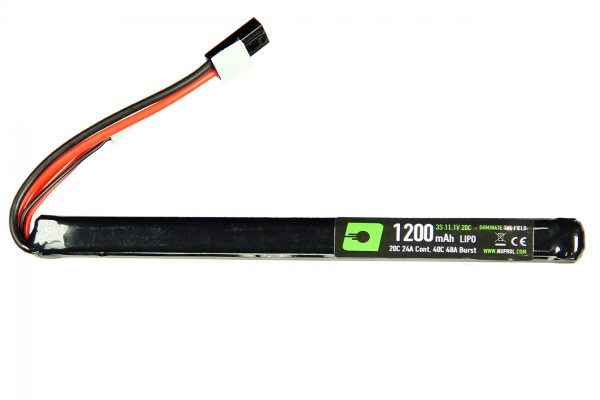 NP Power 11.1v 1200mAh 20C Lipo Stick Slim Type