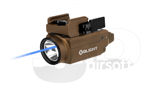 Olight Baldr S 800 Lumen Green Laser Weapon Light / Desert Tan