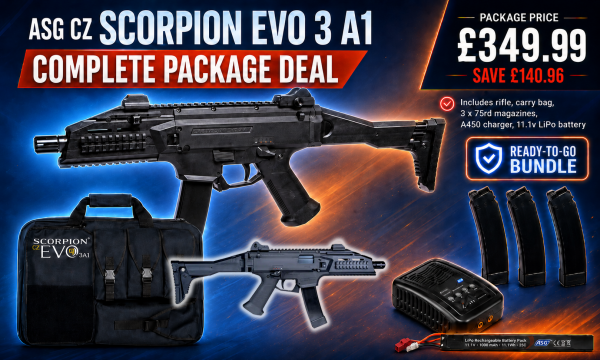 ASG CZ Scorpion Evo 3 A1 Package Deal /Black