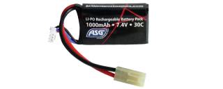 ASG Lipo Battery 7.4v 1000mAh 30c for PDR/PEQ Box